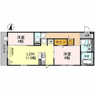 プリズム【1階】の間取り