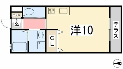 ハイツガルムⅡ【104号室】の間取り