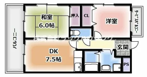 スタンドアップ忍ケ丘【3階】の間取り