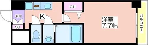 グランパシフィック岸里東【2階】の間取り