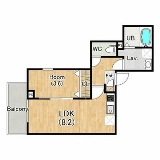 ジーメゾン豊橋レリウス【2階】の間取り