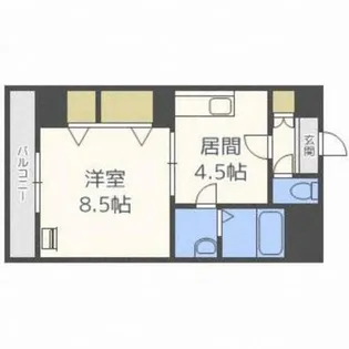 ジュマ旭ケ丘【9階】の間取り