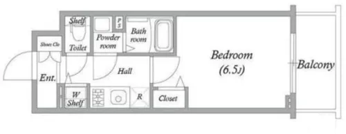 アドバンス大阪バレンシア【6階】の間取り