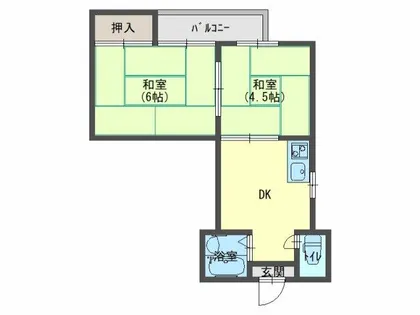 大阪府寝屋川市香里南之町【マンション】の間取り