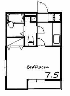ジュネス白国【206号室】の間取り