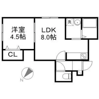 サンライズN5【3階】の間取り