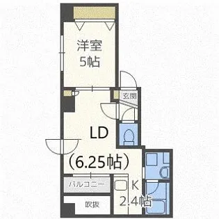 フェニックス円山【4階】の間取り