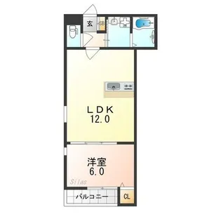 ハウスモメゾン大浜B棟【2階】の間取り