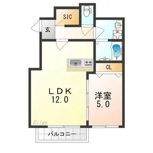 ハウスモメゾン大浜B棟【2階】の間取り