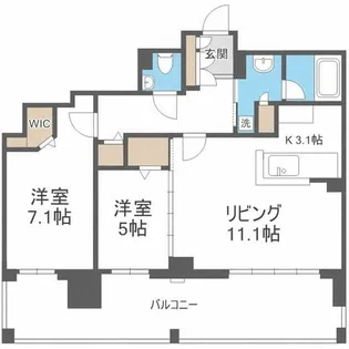 円山ザ・レジデンス【15階】の間取り