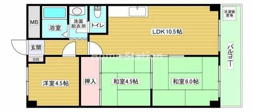 グリーンハイツ十三【10階】の間取り