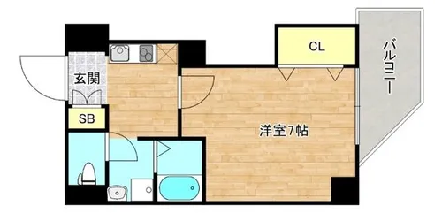 大阪府守口市滝井西町1丁目【マンション】の間取り