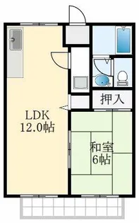 大阪府堺市南区高尾3丁【アパート】の間取り