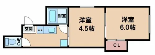 エクセル山坂【3階】の間取り