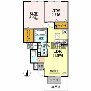 アネックス メイリン【1階】の間取り