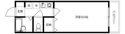 アビタシオン奈佐原【1階】の間取り