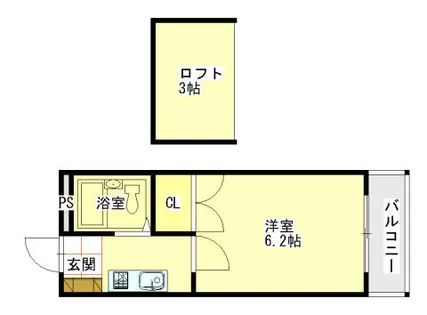 ロフティー高槻【203号室】の間取り