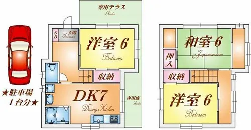 兵庫県神戸市北区山田町小部字向井谷【一戸建】の間取り