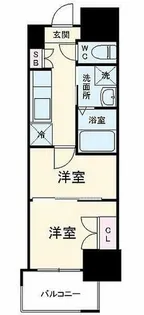 CLUB ORIENTNo.103【15階】の間取り