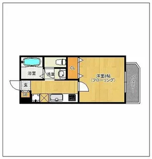 福岡県福岡市城南区南片江6丁目【マンション】の間取り
