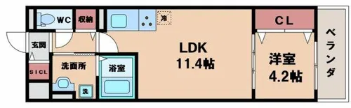 AI-Maison 田辺/昭和町【1階】の間取り