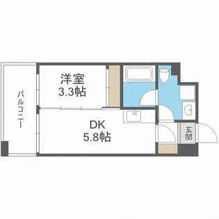 福岡県福岡市博多区神屋町【マンション】の間取り