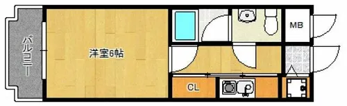 エステート・モア西大橋【2階】の間取り