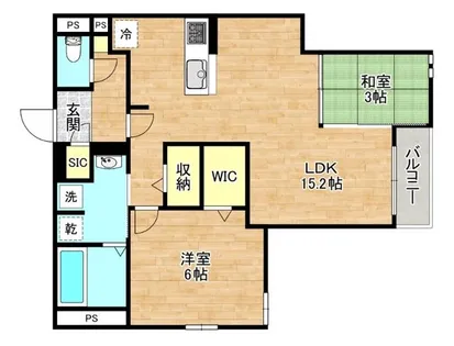 スペチアーレ赤川【1階】の間取り