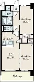 福岡県福岡市博多区博多駅南6丁目【マンション】の間取り