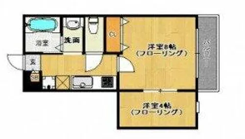 福岡県福岡市城南区南片江6丁目【マンション】の間取り