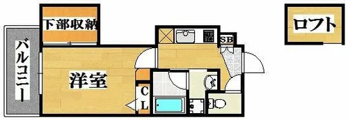 福岡県福岡市中央区天神3丁目【マンション】の間取り