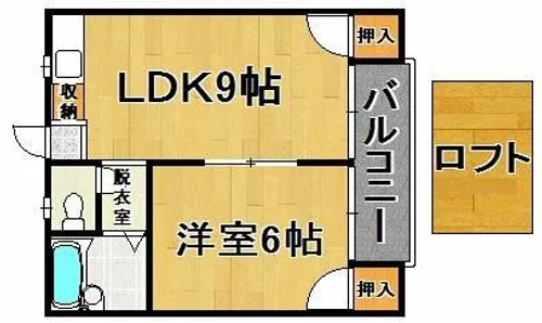 福岡県福岡市早良区賀茂1丁目【アパート】の間取り