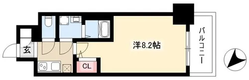 エスリード新栄プライム【0502号室】の間取り