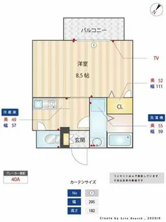 福岡県福岡市博多区東光2丁目【マンション】の間取り
