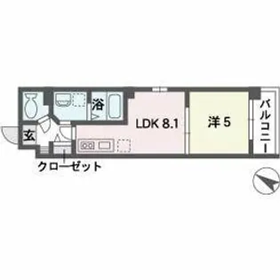福岡県福岡市中央区平尾5丁目【マンション】の間取り