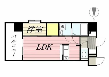 福岡県福岡市博多区石城町【マンション】の間取り