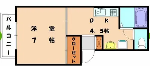 福岡県福岡市東区和白東3丁目【アパート】の間取り