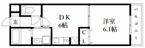 福岡県福岡市南区井尻4丁目【アパート】の間取り