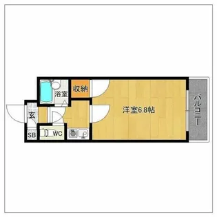 マンションキャッスル【4階】の間取り