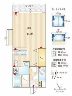 福岡県福岡市城南区七隈7丁目【マンション】の間取り