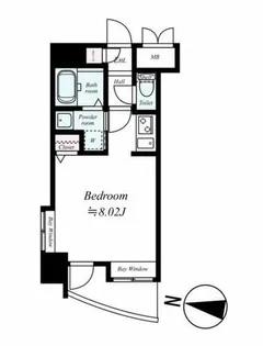 福岡県福岡市中央区荒戸1丁目【マンション】の間取り