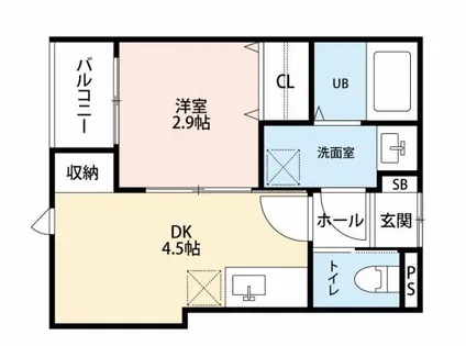 ルノーア寺塚【2階】の間取り