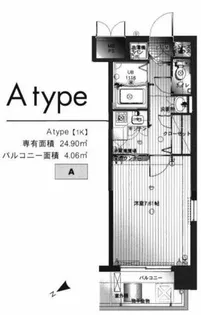 エンクレスト天神Ⅱ【2階】の間取り