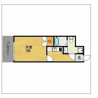 福岡県福岡市中央区平尾3丁目【マンション】の間取り