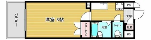 福岡県福岡市中央区薬院4丁目【マンション】の間取り