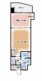 アンピールメゾン天神北【10階】の間取り