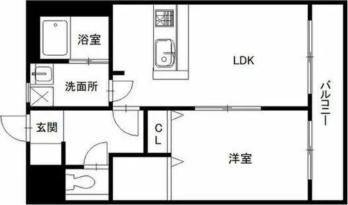 福岡県福岡市博多区吉塚本町【マンション】の間取り