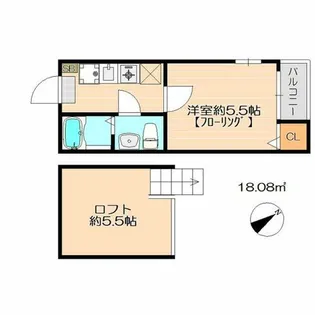 ベアーレ井尻【1階】の間取り