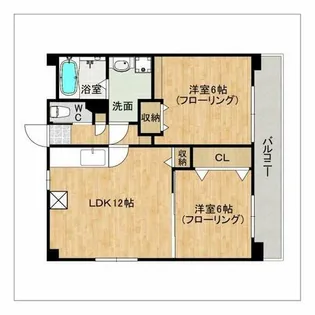 グランドハイツ高木【2階】の間取り