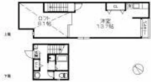 福岡県福岡市西区周船寺1丁目【アパート】の間取り